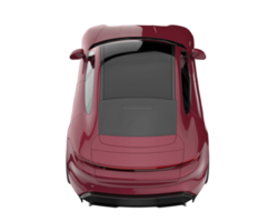 voiture de sport isolée sur fond transparent. rendu 3d - illustration png