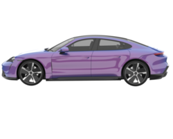 Sport car isolated on transparent background. 3d rendering - illustration png
