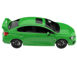 voiture de sport isolée sur fond transparent. rendu 3d - illustration png