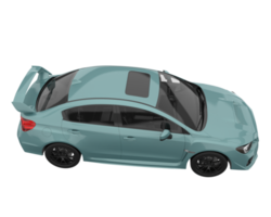 carro esporte isolado em fundo transparente. renderização 3D - ilustração png