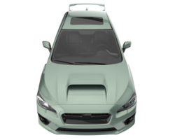 Sport car isolated on transparent background. 3d rendering - illustration png