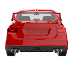 Sport car isolated on transparent background. 3d rendering - illustration png