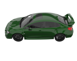 sport auto geïsoleerd Aan transparant achtergrond. 3d renderen - illustratie png