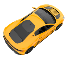 Sport car isolated on transparent background. 3d rendering - illustration png