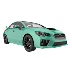 Sport car isolated on transparent background. 3d rendering - illustration png