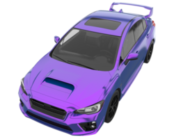 voiture de sport isolée sur fond transparent. rendu 3d - illustration png