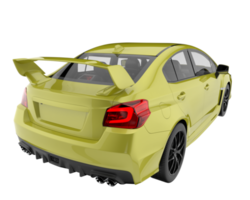 carro esporte isolado em fundo transparente. renderização 3D - ilustração png