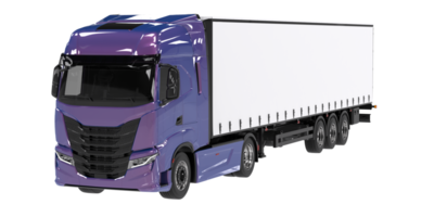 Truck isolated on transparent background. 3d rendering - illustration png