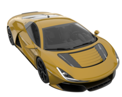 Sport car isolated on transparent background. 3d rendering - illustration png