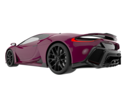 Sport car isolated on transparent background. 3d rendering - illustration png