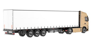 Truck isolated on transparent background. 3d rendering - illustration png