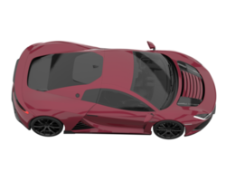 Sport car isolated on transparent background. 3d rendering - illustration png