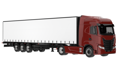 Truck isolated on transparent background. 3d rendering - illustration png