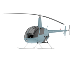 Helicopter isolated on transparent background. 3d rendering - illustration png