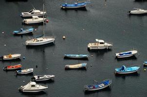 View of a harbor with boats photo