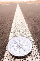 Compass on the ground photo