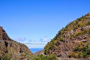 Bridge by the sea photo