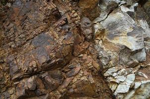 Brown rock close up photo