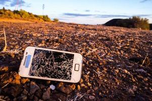 Teléfono Broten en la playa. foto