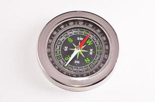 Compass on white background photo