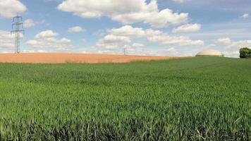 fuco film di un' moderno biogas pianta nel Germania durante giorno video