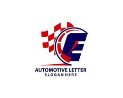 initial letter e and speedmeter logo combination vector logo concept, speedometer, indicator icon. speed sign, performance, fast symbol logo