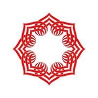 An abstract hearts decorative lines circle vector