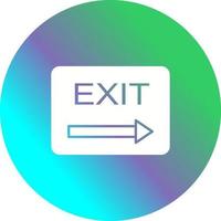 Unique Exit Vector Icon