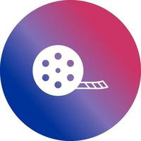 Unique Film Reel Vector Icon