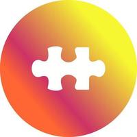 Unique Puzzle Piece Vector Icon