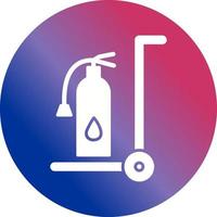 Unique Moveable Extinguisher Vector Icon