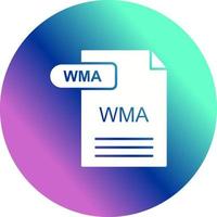 icono de vector de wma