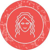 Hair Curly Vector Icon