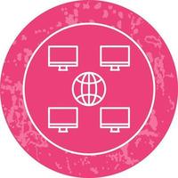 Unique Company Network Vector Icon
