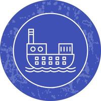 Cargo Ship Vector Icon