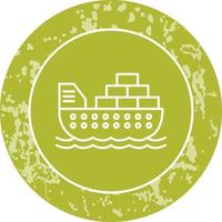 Cargo Ship Vector Icon