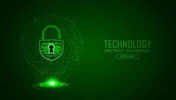 Modern Cybersecurity Technology Background with padlock vector