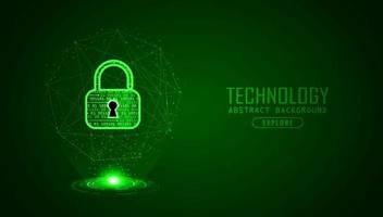 Modern Cybersecurity Technology Background with padlock vector