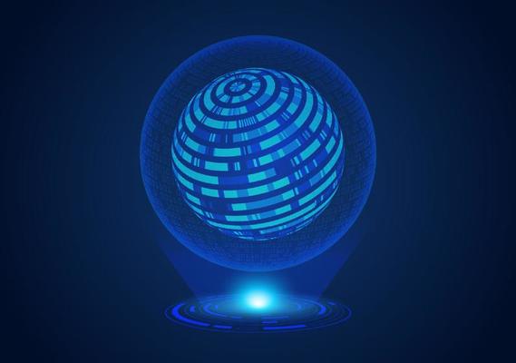 Modern Holographic Globe