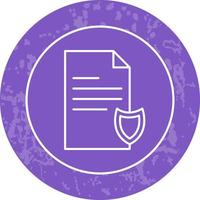 icono de vector de documento privado