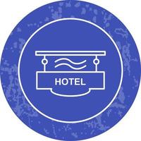 icono de vector de signo de hotel