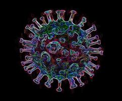 Digital Illustration Corona Virus Abstract photo