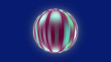 mouvement de boule rotative colorée video