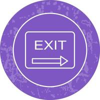 Unique Exit Vector Icon