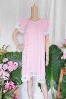 beautiful women's home dresses as a background photo