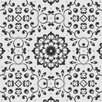 vector coloring geometric flower shapes and textile fabric pattern background.