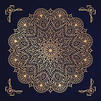 Luxury Mandala Arabesque Pattern Arabic Islamic east style  Golden Decorative mandala design with arabesque pattern Arabic Islamic east style. vector