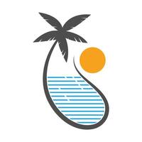 diseño de logotipo de icono de piscinas vector