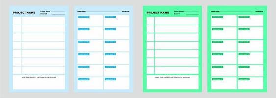 modern planner template set of planner and to do list project vector