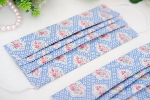 beautiful patterned masks as a background photo